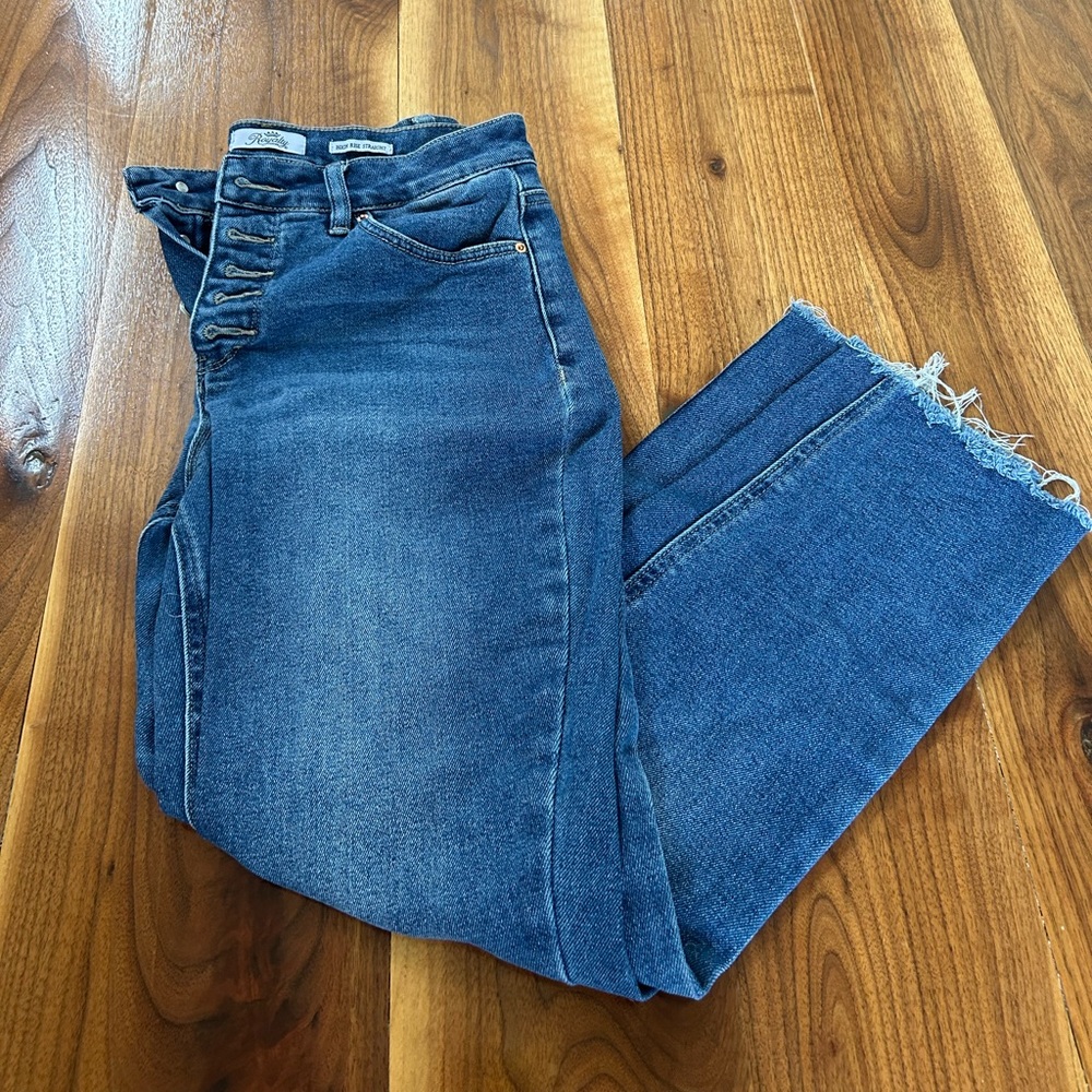 Royalty For Me High Rise Straight Jeans